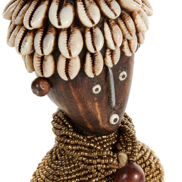 Vintage Seashell Lady Figurine Decorative Natural Shell Figurine