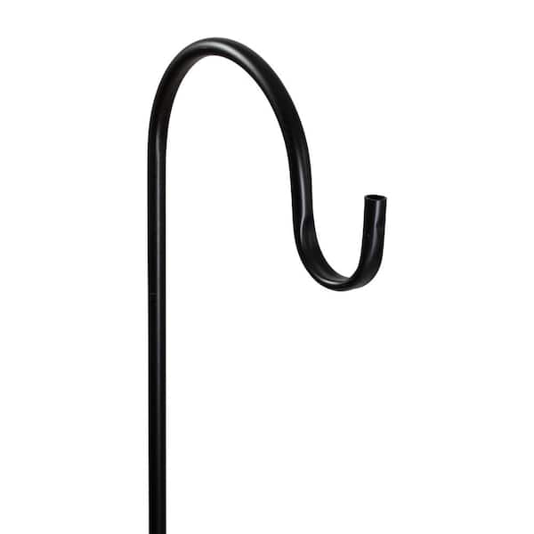 36 in. H x 0.5 in. W x 0.5 in. L Gray Metal Shepard's Hook Outdoor Garden Stake