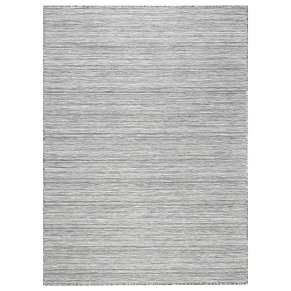 Home Dynamix City Lines Clayton Grey/Black 8 ft. x 10 ft. Woven Indoor/Outdoor Area Rug