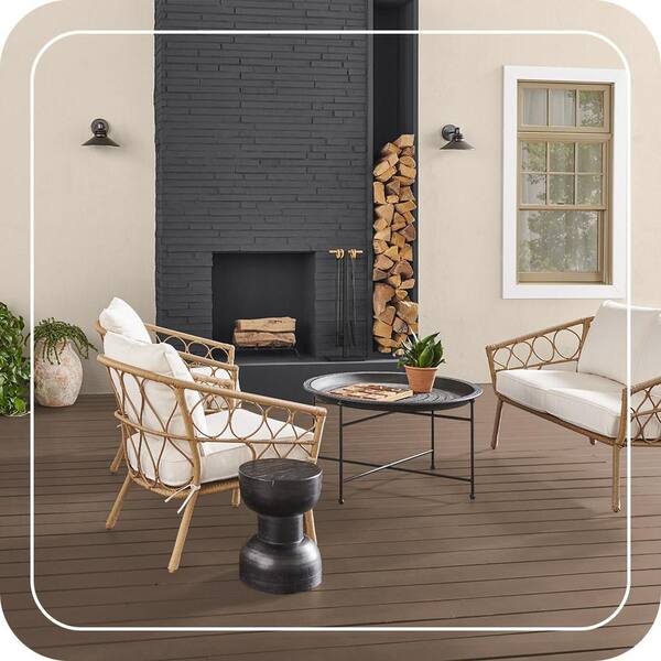 BEHR DECKplus 1 gal. #SC-147 Castle Gray Solid Color Waterproofing