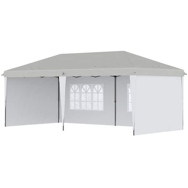 ATENGNES 10 ft. x 20 ft. Outdoor Instant Gazebo Heavy-Duty Pop Up ...