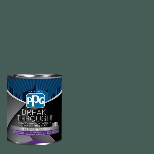 1 qt. PPG13-29 Antique Slate Satin Door, Trim & Cabinet Paint