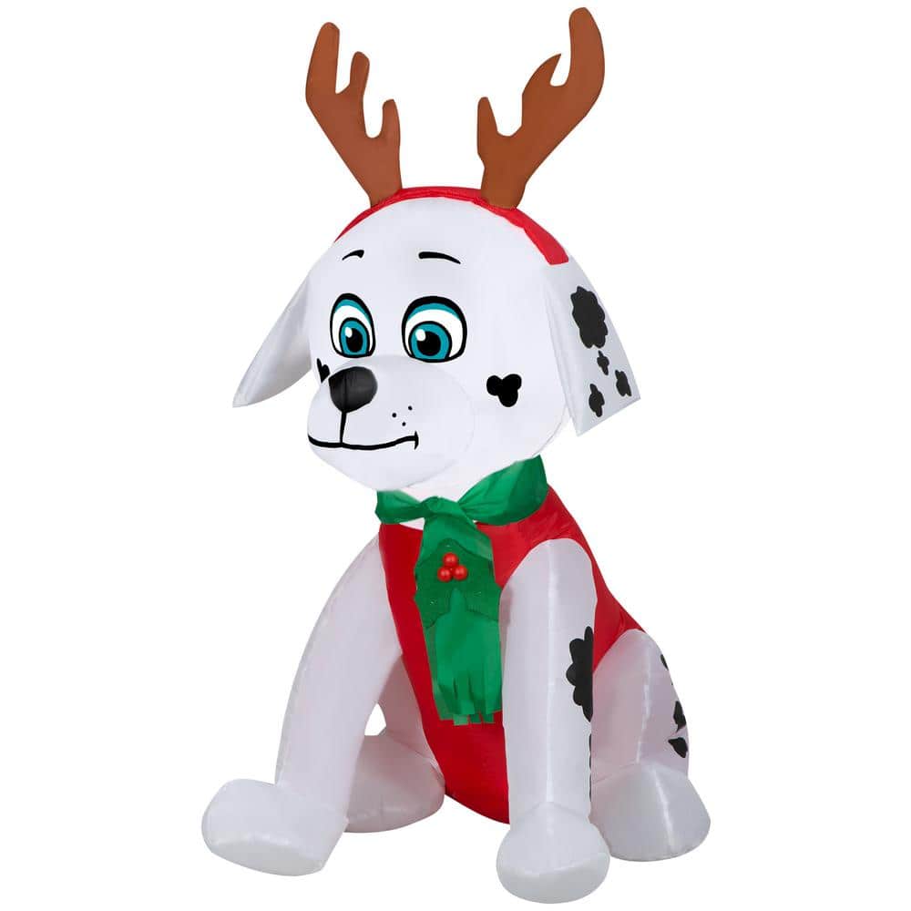 3.5 ft. Tall X 2 ft. W Christmas Airblown-Marshall w/Antlers and Scarf-SM-N