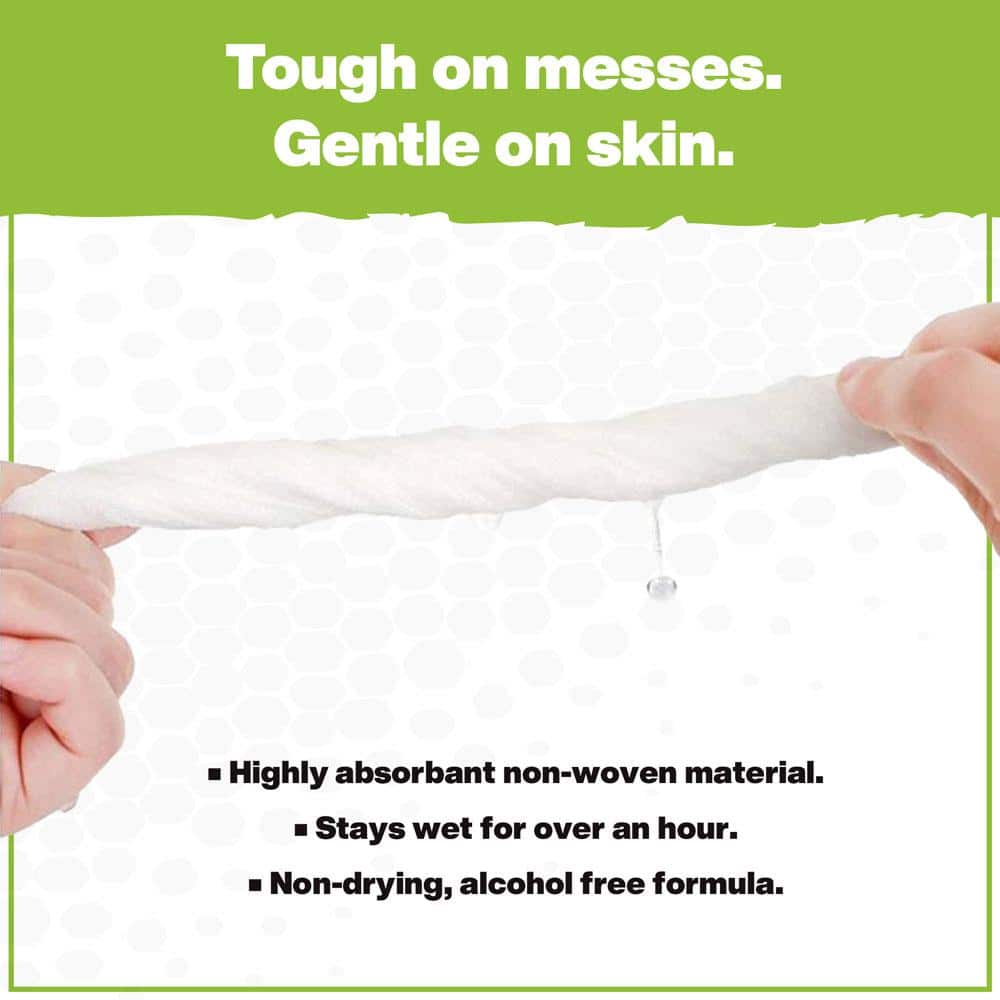 Oversized Green Biodegradable All-Purpose Cleaning Cloths, 80 Count