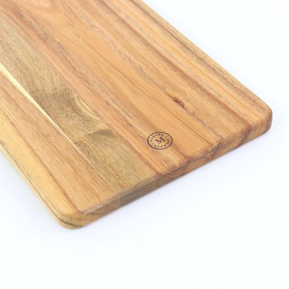 Acacia Wood Rectangular Serving Board, 31.5" x 8"