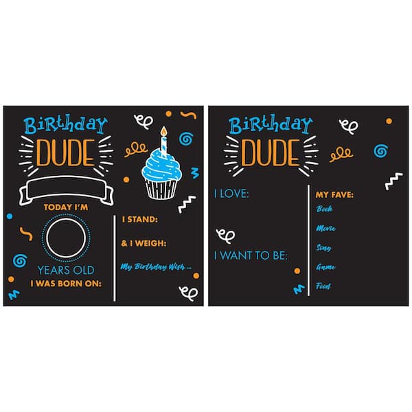 RoomMates Birthday Dude Chalk Board Memo Board