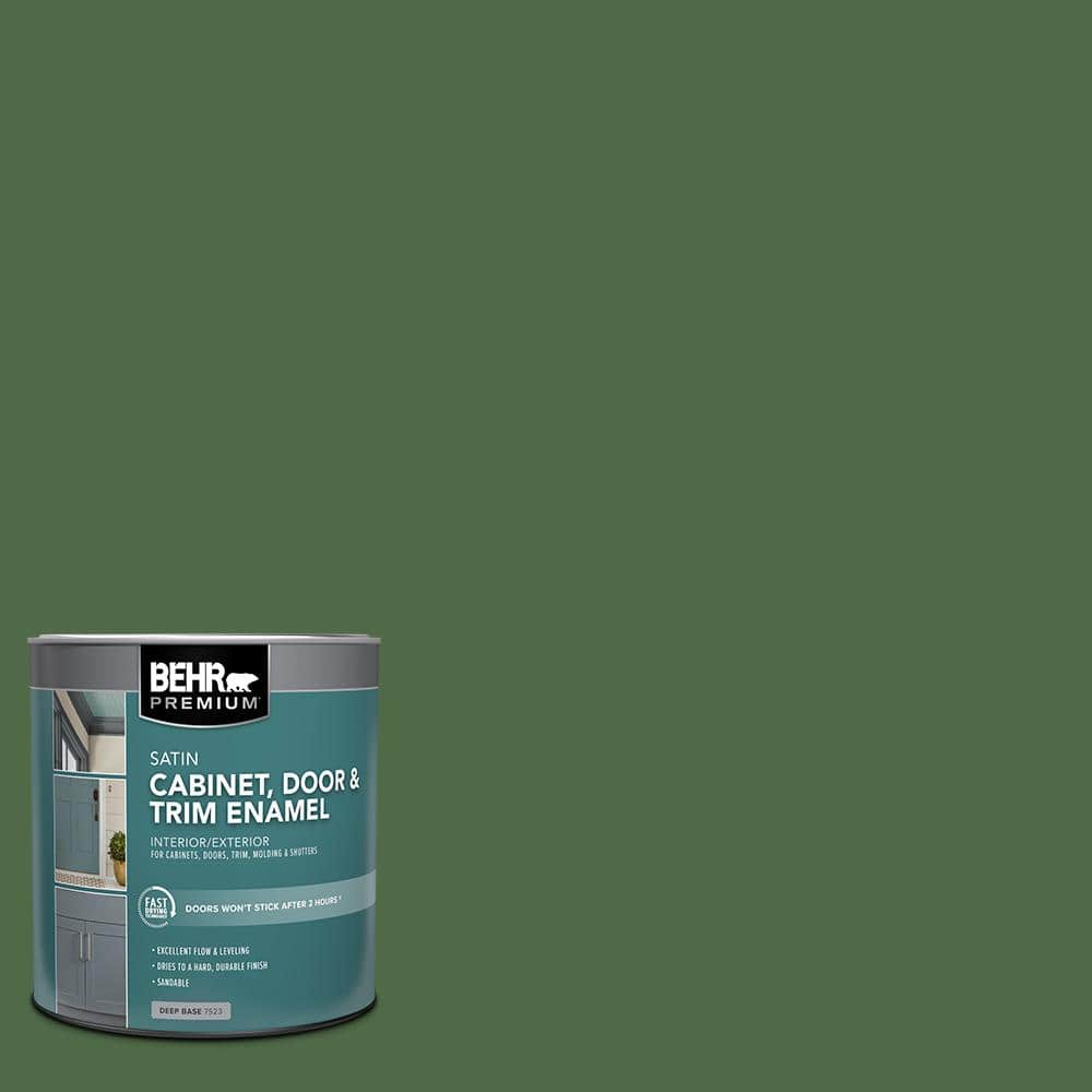 BEHR PREMIUM 1 qt. M4007 Garden Cucumber Satin Enamel Interior