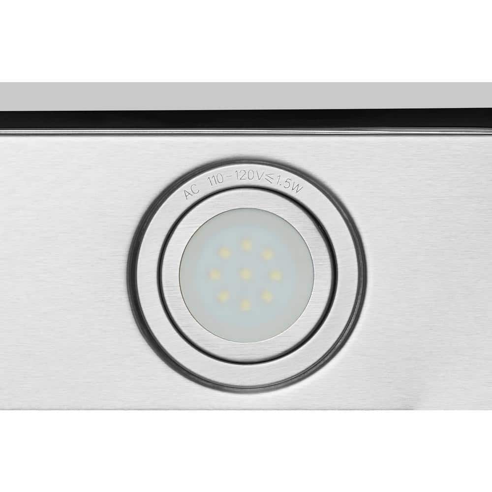 30" Stainless Steel Convertible Wall Mount Range Hood with Charcoal Filter