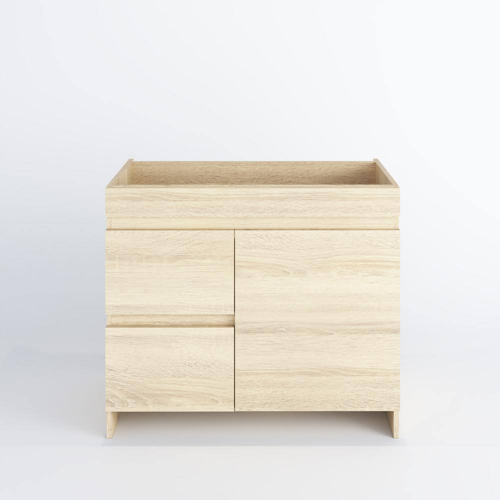 Cinnamon 36" Light Oak Freestanding Bathroom Vanity Base
