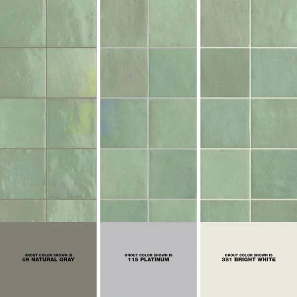 メルメルページ Marazzi Zellige Neo Turchese Glossy 4 in. x 4 in. Glazed Ceramic