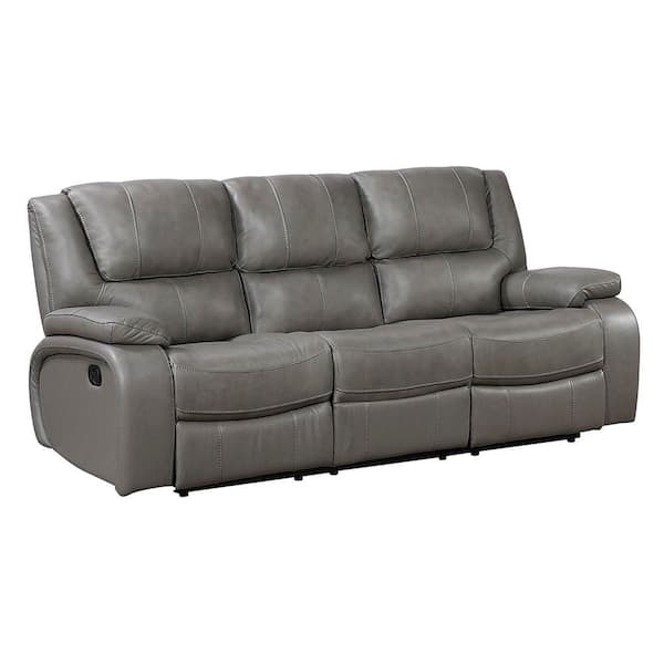 Lazzara Dimitri 86.5 in. W Pillow Top Arm Top Grain Leather