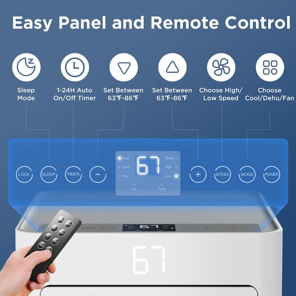 AIRO COMFORT Portable Air Conditioner 10000 BTU For Room Up