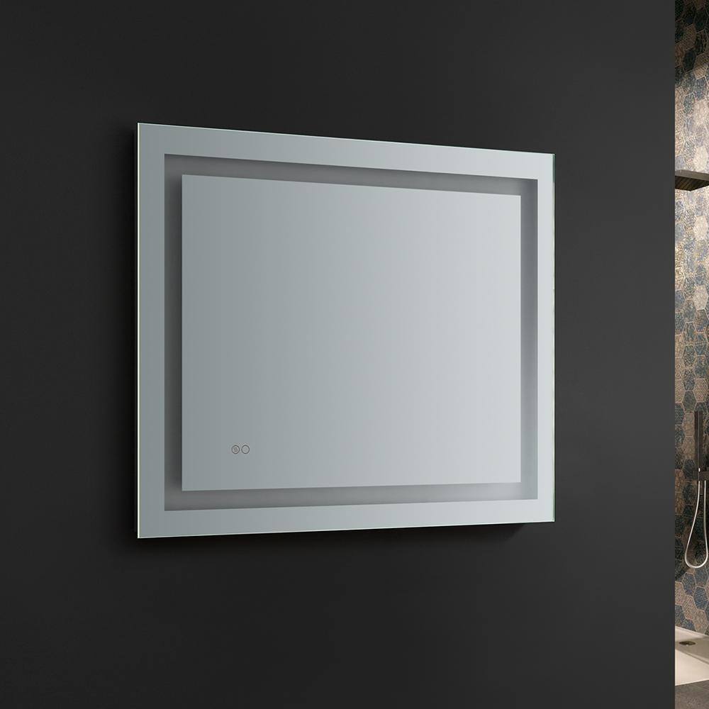 Frameless 36" x 30" Clear LED Bathroom Vanity Mirror