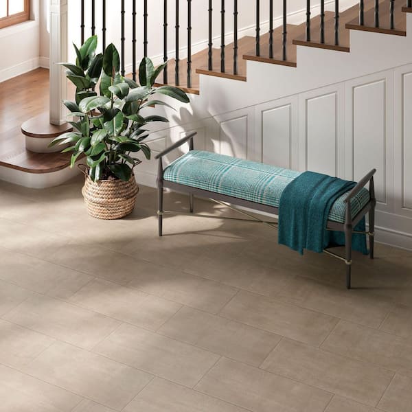 Corso Italia Unico Tobacco Matte 12 in. x 24 in. Concrete Look
