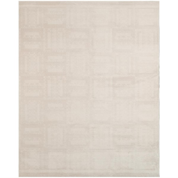 Nourison Nordic Ivory 8 ft. x 10 ft. All-over design Contemporary Area Rug