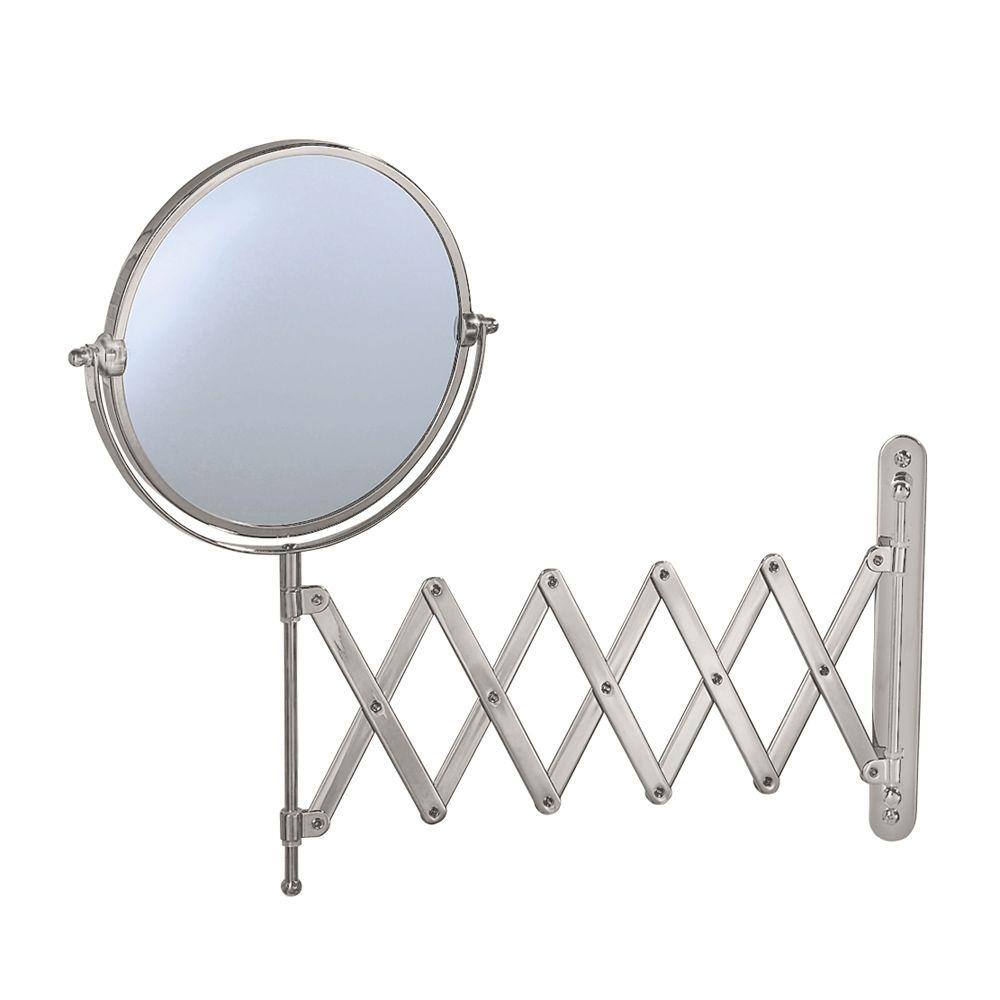 UPC 011296144057 product image for Premier 16 in. L x 24 in. W Accordion Makeup Mirror in Satin Nickel | upcitemdb.com