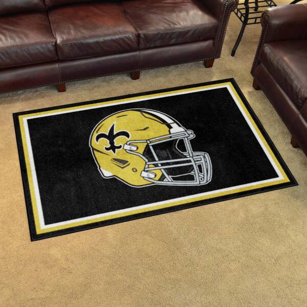 FANMATS New Orleans Saints 4ft. x 6ft. Plush Area Rug