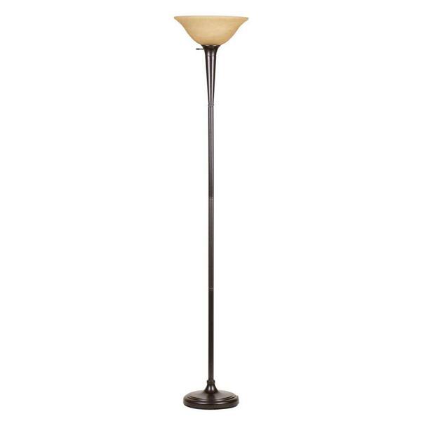Unbranded STA 69 in. Bronze Torchiere Lamp-DISCONTINUED