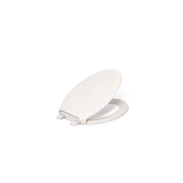 KOHLER Rutledge Elongated Closed Front Toilet Seat in Biscuit