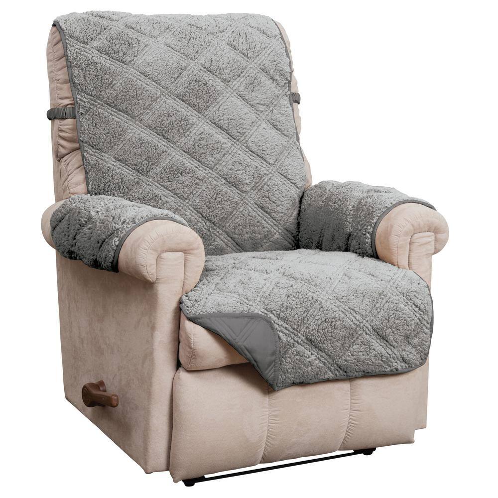 Innovative Textile Solutions Hudson Grey Waterproof Recliner Furniture ...