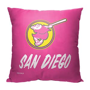 MLB City Connect Padres Printed Polyester Throw Pillow 18 X 18
