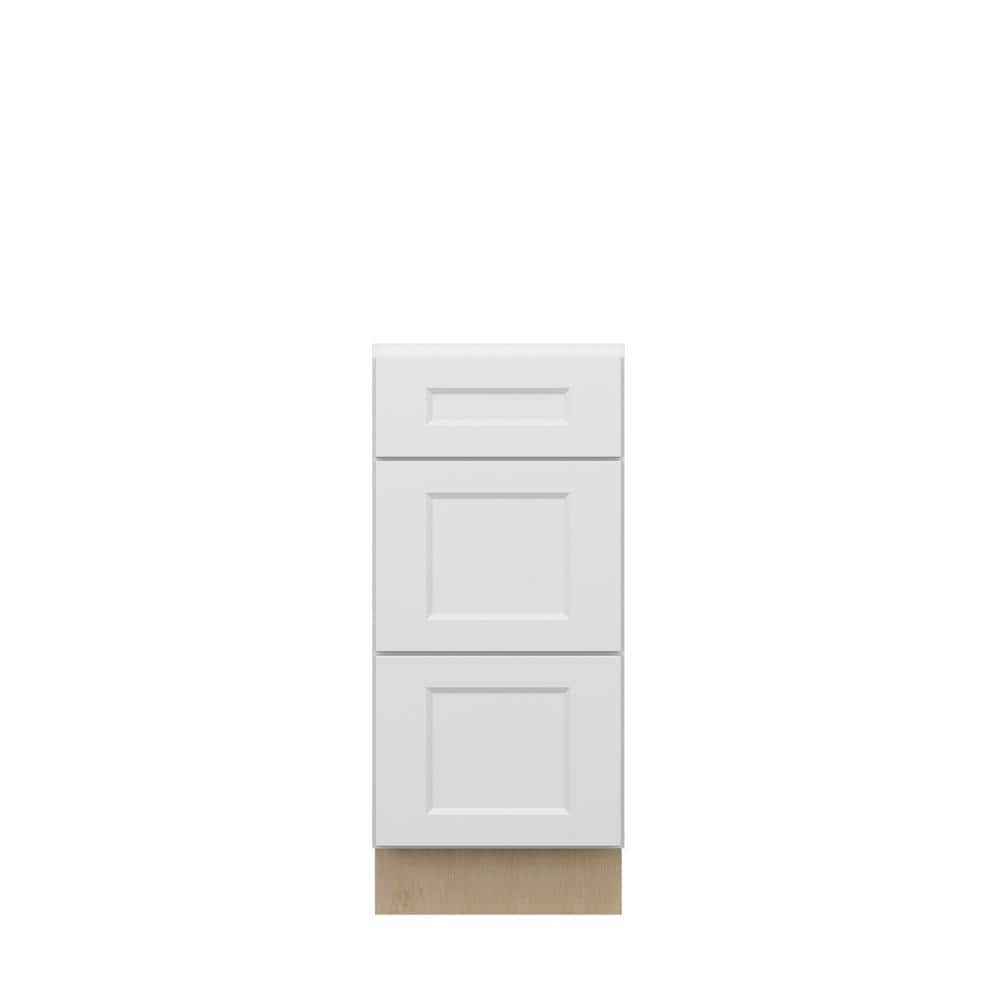 Norfolk Shaker 15 in. W x 34.5 in. H x 21 in. D in Painted White Plywood As