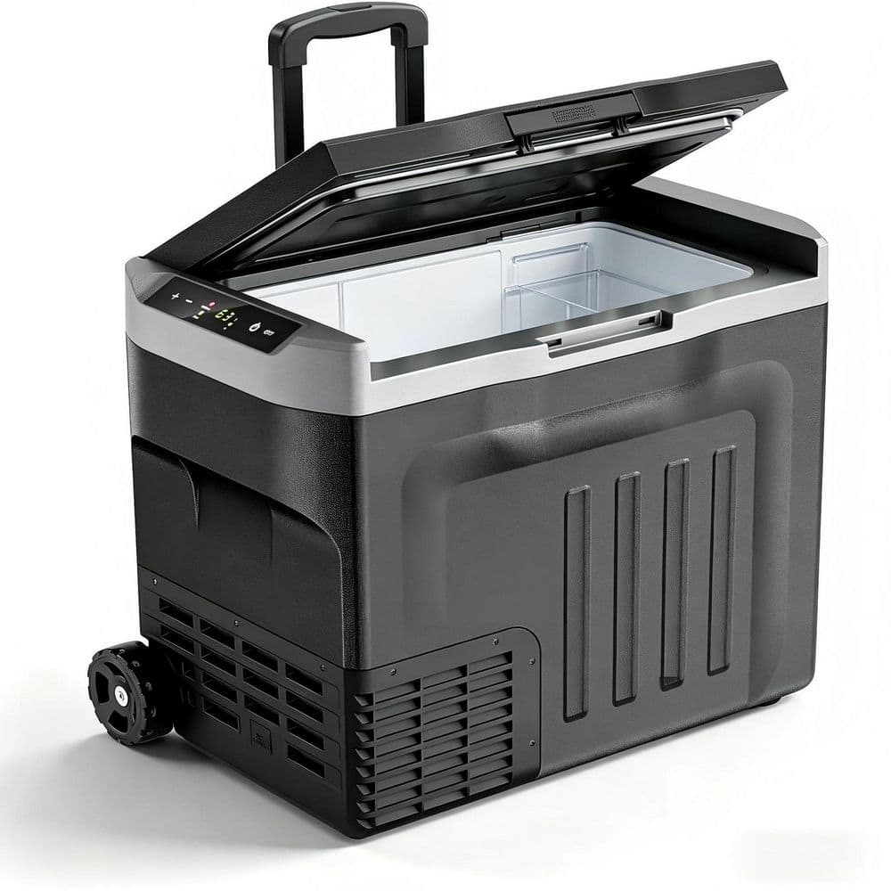 1.41 cu. ft. Car Refrigerator Outdoor Refrigerator with Dual Zone and Wheels in Black price history on PriceWatchPro
