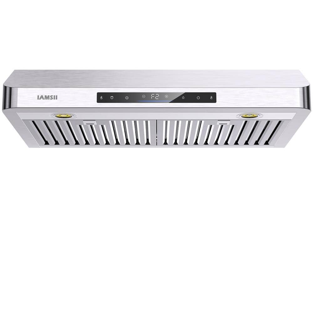 BRANO 30 in. 900 CFM Ducted Under Cabinet Range Hood in Stainless Steel with LED Lights and Remote Control