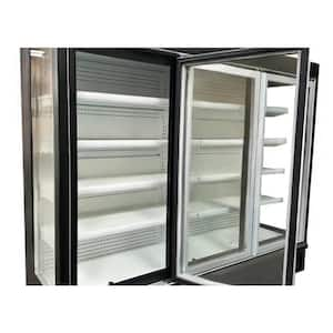 75.5 in. W 27.6 cu. ft. NSF Commercial 3 Swing Glass Door Chiller Refrigerator EG1800MH in Black