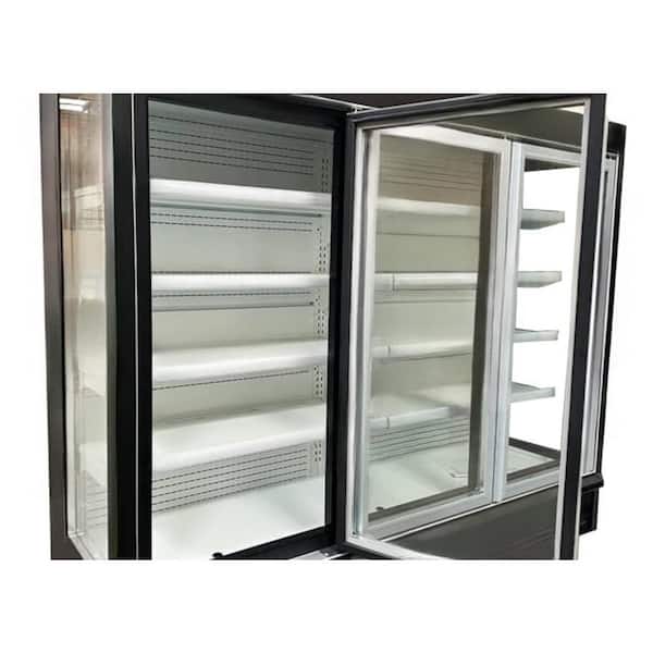 75.5 in. W 27.6 cu. ft. NSF Commercial 3 Swing Glass Door Chiller Refrigerator EG1800MH in Black