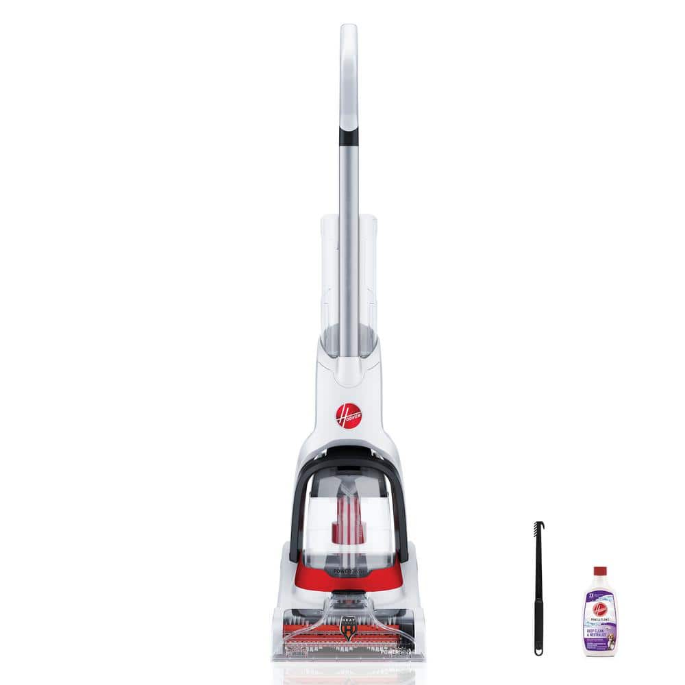 Hoover White Compact Upright Carpet Shampooer with Heated Cleaning