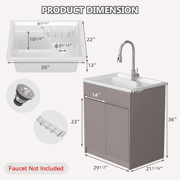 Zeafive All-in-One 30 in. W x 22 in. D x 36 in. H Drop-in