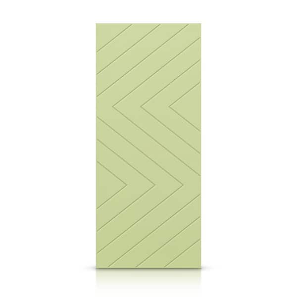 CALHOME 42 in. x 96 in. Hollow Core Sage Green Painted Composite MDF Interior Door Slab