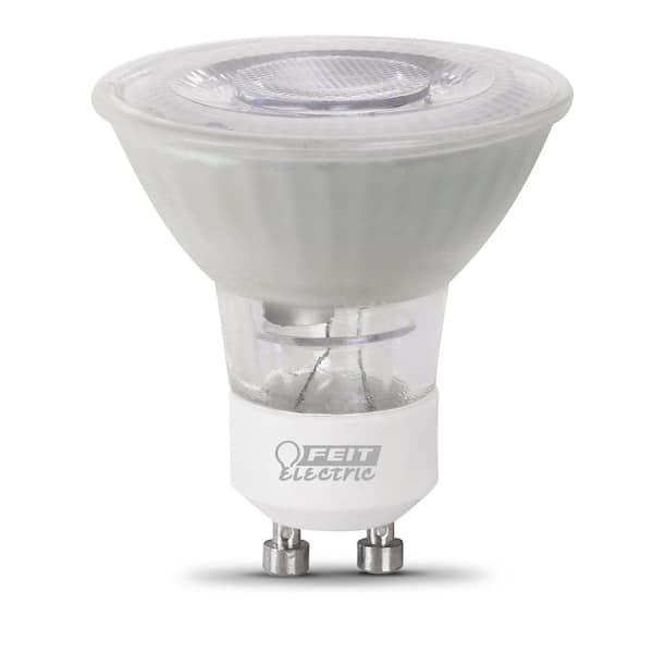 Feit Electric 50-Watt Equivalent MR16 GU10 Dimmable Track Lighting 90+ CRI Frosted Flood LED Light Bulb, Bright White (72-Pack)