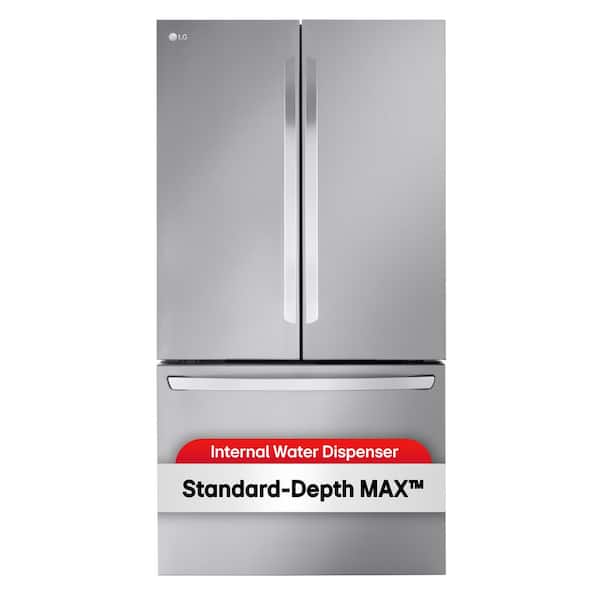 LG 32 cu. ft. Smart Standard-Depth MAX French Door Refrigerator with Internal Water Dispenser in PrintProof Stainless Steel