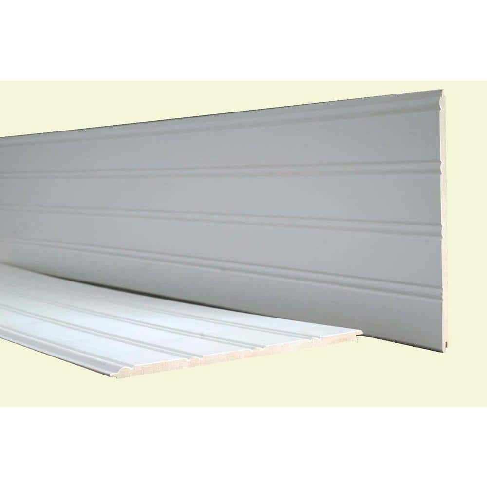 42 sq. ft. MDF Cape Cod Beadboard Planking (9-Planks) 8203035 - The ...