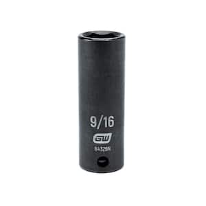 3/8 in. Drive 6 Point SAE Deep Impact Socket 9/16 in.