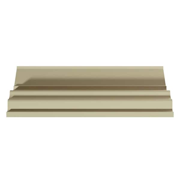 Ekena Millwork Jenna 16.375 in. D x 21.875 in. W x 96 in. L Polyurethane Crown Moulding