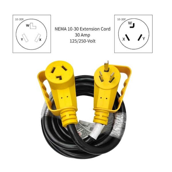 parkworld 15 ft. 10/3 30A 125/250-Volt Indoor/Outdoor 3 Prong NEMA