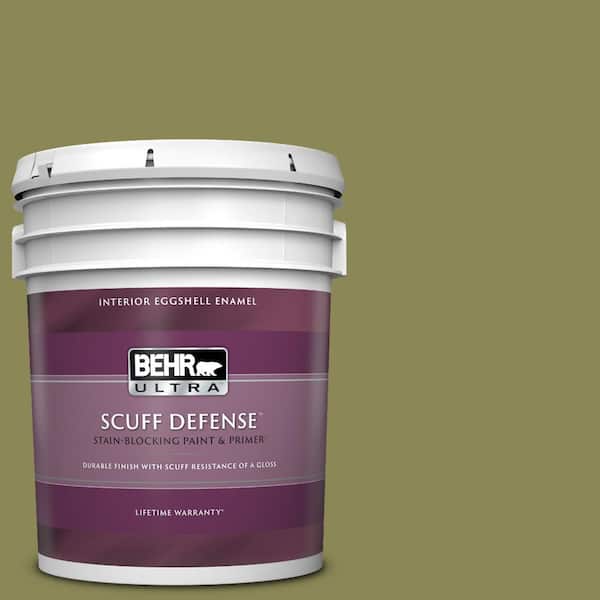 BEHR ULTRA 5 gal. #S340-6 Fertile Green Extra Durable Eggshell Enamel Interior Paint & Primer