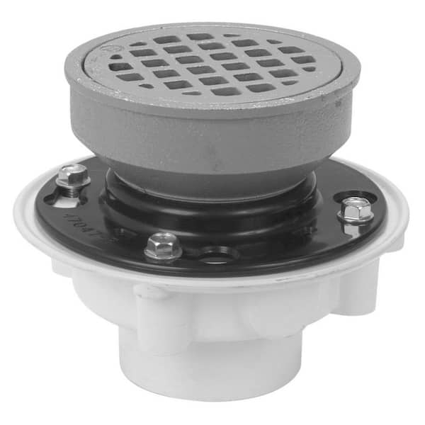 2 in. x 3 in. PVC Adjustable Shower/Floor Drain, D50-001R D50001R