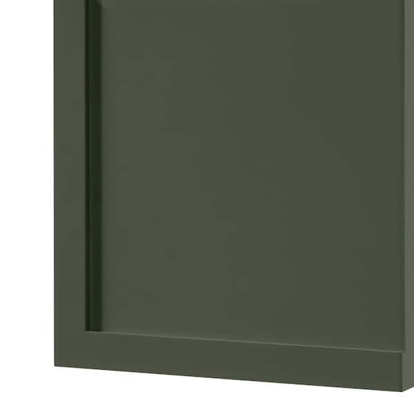 Leyton 7.5 in. W x 7.5 in. H Slim Shaker Cabinet Sample in Fern Green