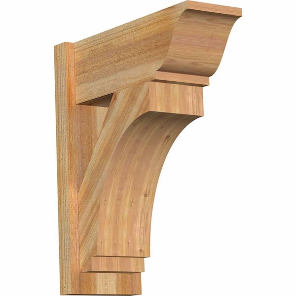 Ekena Millwork 8 in. x 24 in. x 20 in. Western Red Cedar Imperial Traditional Rough Sawn Outlooker
