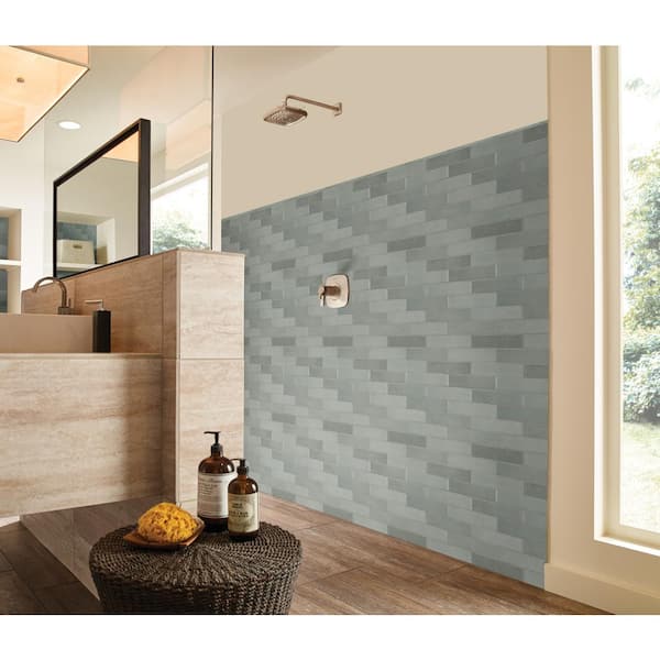 Lakeview Renzo Jade Quarter Round Molding 0.6 in. x 12 in. Glossy Ceramic Wall Tile (10 lin. ft./Case)