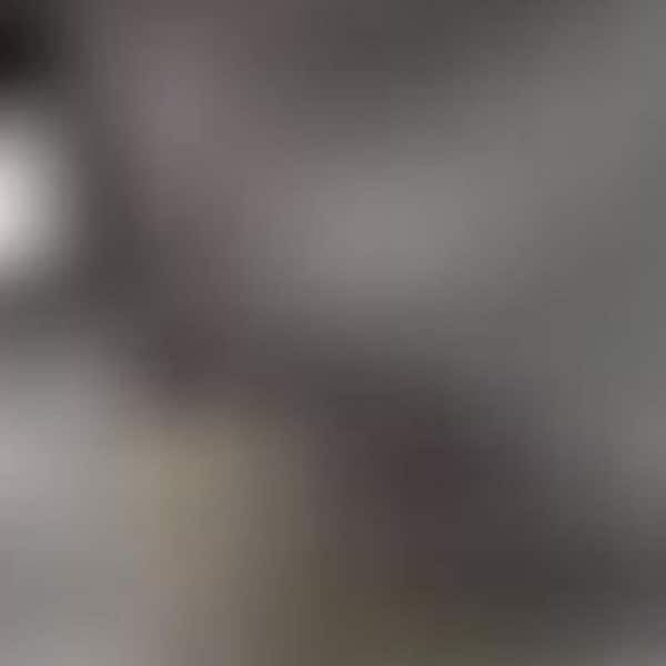 6' X 9' Beige Gray And Blue Botanical Leaves Area Rug