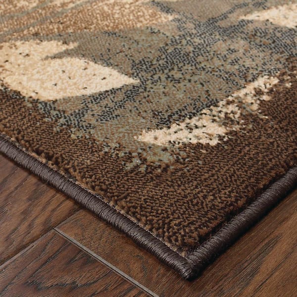 Branches Brown 8 ft. x 11 ft. Area Rug