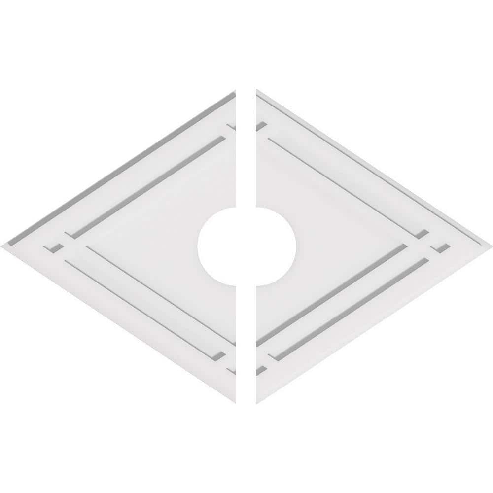 36 in. W x 24 in. H x 6 in. ID x 1 in. P Diamond Architectural Grade PVC Contemporary Ceiling Medallion (2-Piece) price history on PriceWatchPro