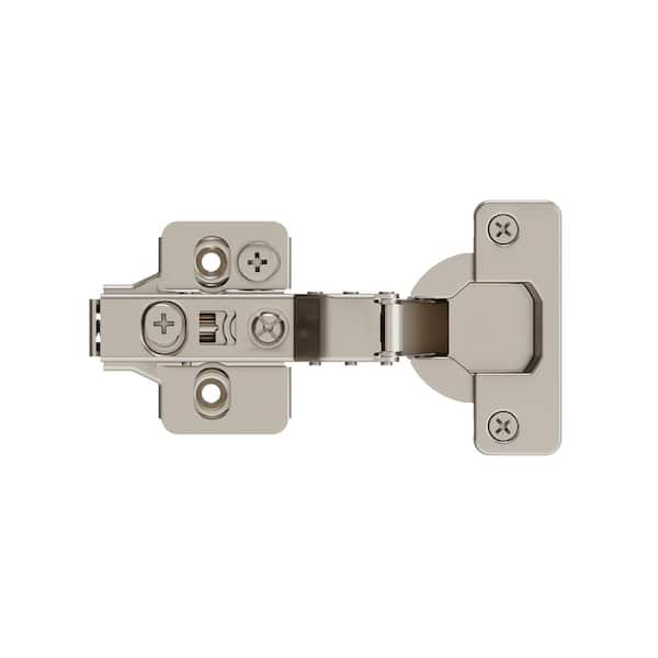 Full Inset Frameless Concealed Nickel Hinge - 2 Pack Full Inset Frameless Concealed Nickel Hinge - 2 Pack