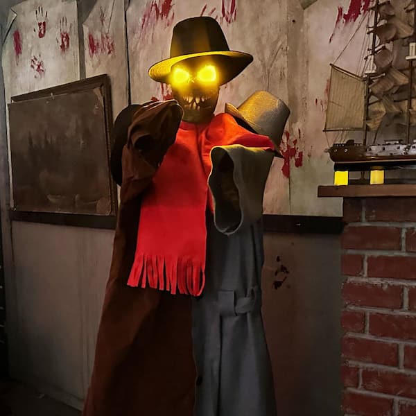 Haunted Hill Farm - 67 in. Life-Size Animatronic Coatrack Monster by Tekky Halloween Decoration with Motion-Activated Sounds
