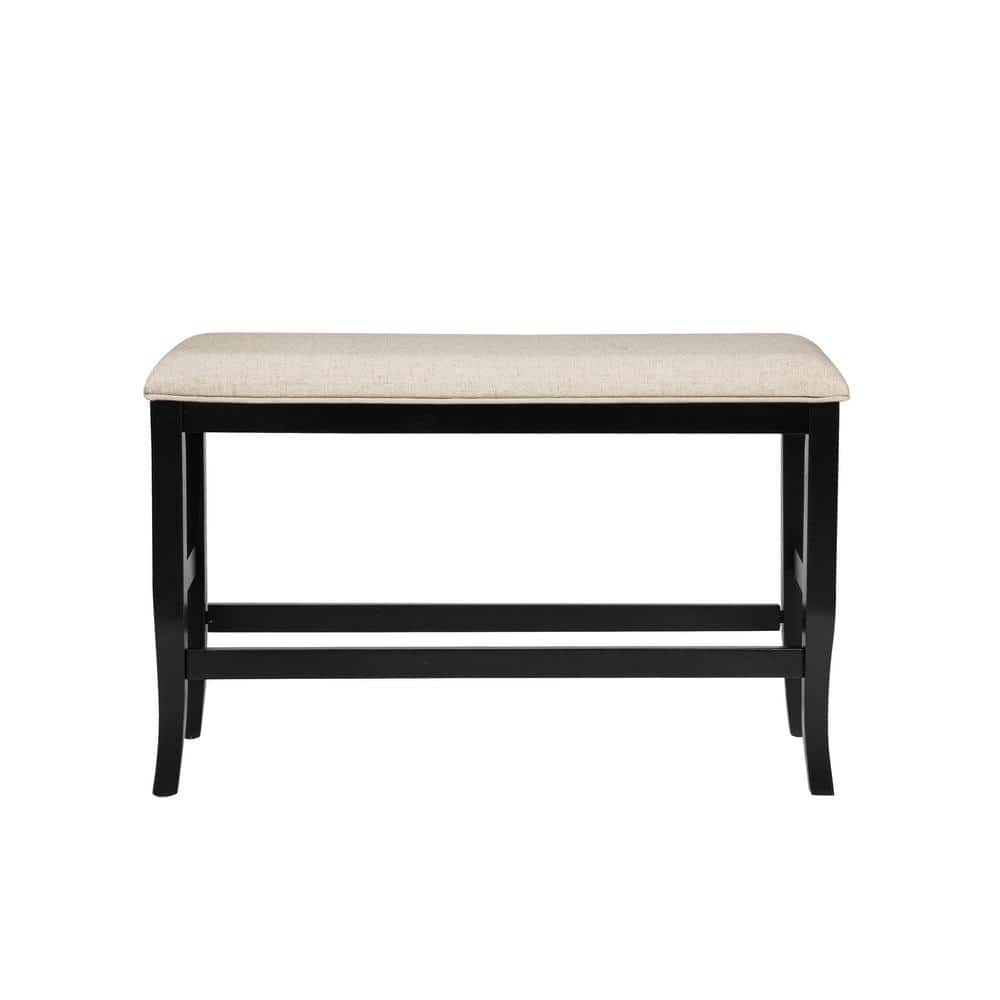 Black counter online height bench